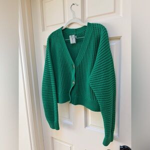 Lululemon Cotton Crochet Mesh Relaxed-Fit Cardigan size M